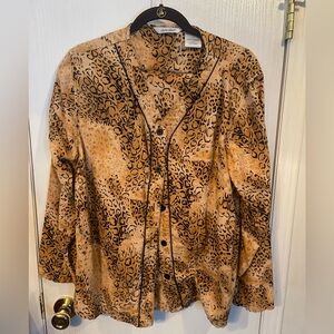 Delicates Brown Leopard Print Pajamas